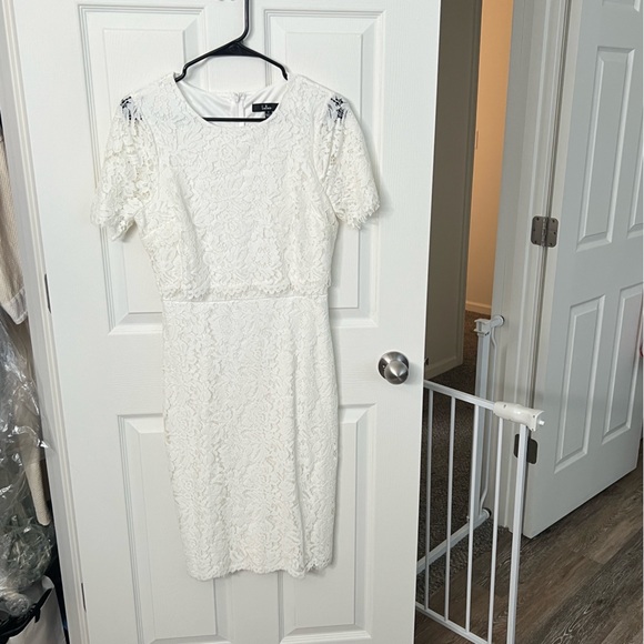 Lulu's Ivory white Lace Dress - Picture 1 of 5